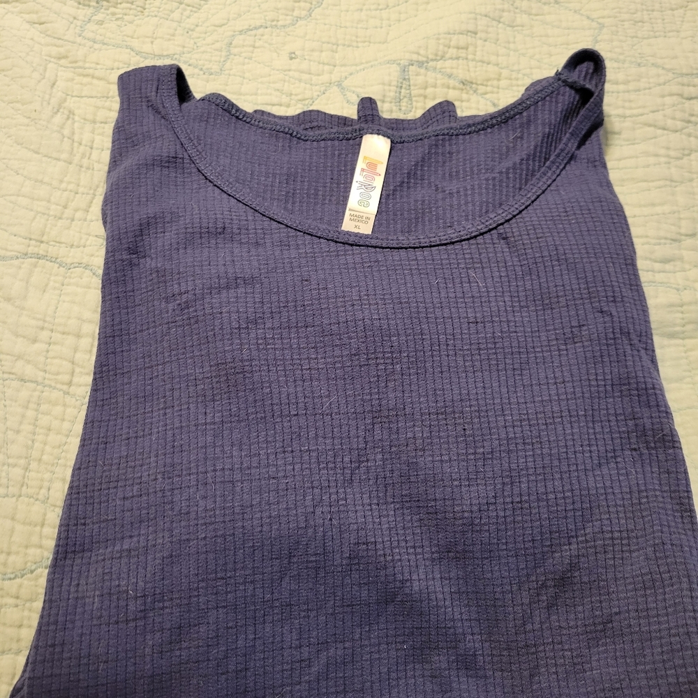 LuLaRoe XL navy shirt